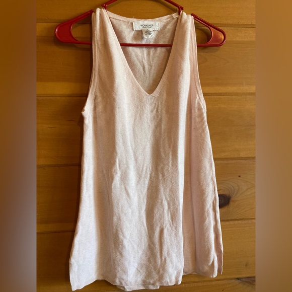 Workshop Republic Clothing Co. SMALL • Pink vest top • LINEN blend • summery 🥰 - Picture 7 of 8